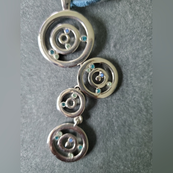 Lia Sophia Jewelry - Lia Sophia Silver Necklace with Blue Highlights